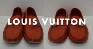 ルイ・ヴィトンの靴のクリーニング事例